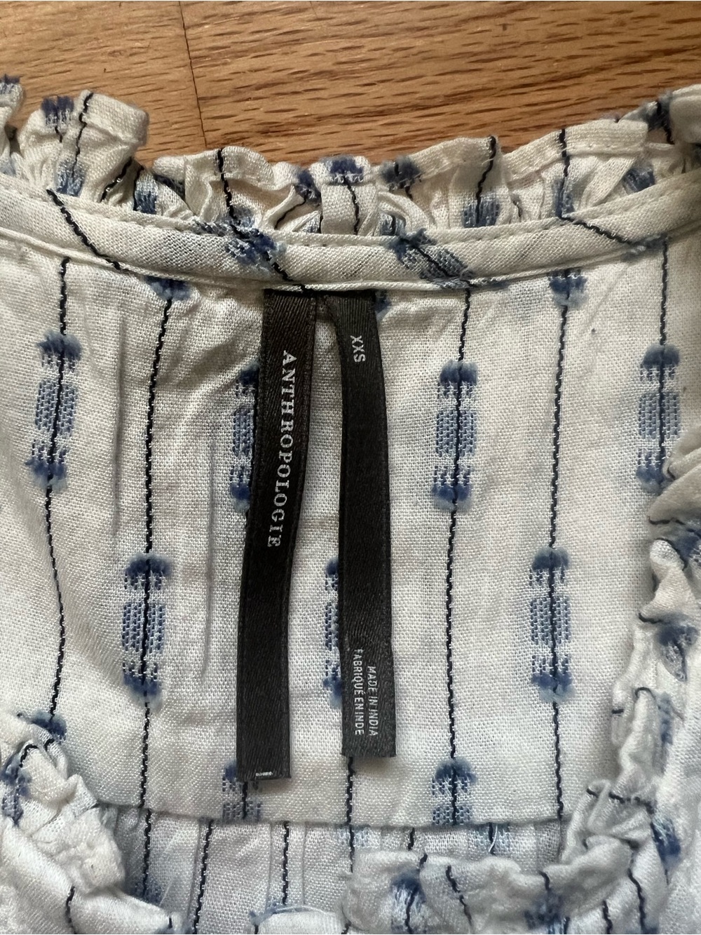 Anthropologie Cotton Crop Swing Top - Picture 4 of 7